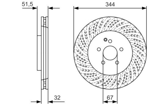 Disque de frein BD2428 Bosch, Image 5