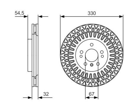 Disque de frein BD2429 Bosch, Image 5