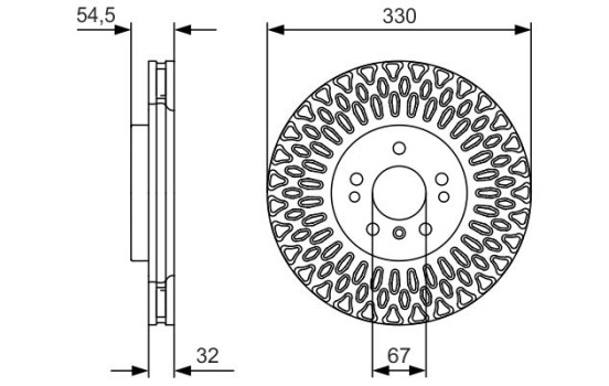 Disque de frein BD2429 Bosch, Image 5