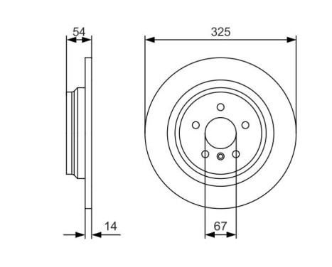 Disque de frein BD2431 Bosch, Image 5