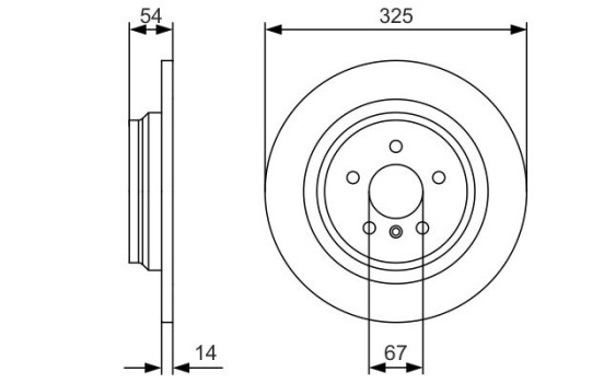 Disque de frein BD2431 Bosch, Image 5