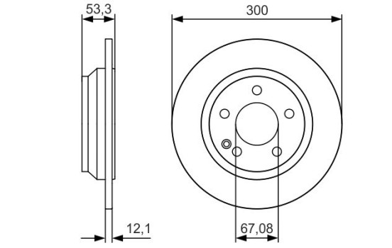 Disque de frein BD2433 Bosch, Image 5