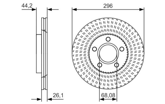Disque de frein BD2436 Bosch, Image 5