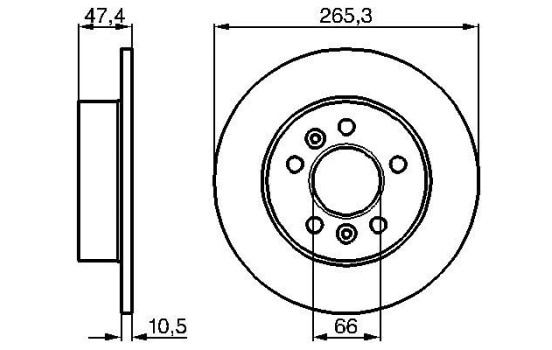 Disque de frein BD249 Bosch, Image 5