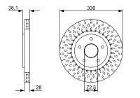 Disque de frein BD2490 Bosch