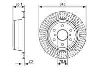 Disque de frein BD2589 Bosch