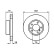 Disque de frein BD260 Bosch