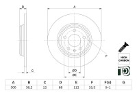 Disque de frein BD2634 Bosch