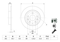 Disque de frein BD2656 Bosch