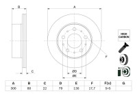 Disque de frein BD2666 Bosch