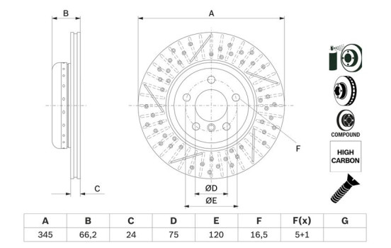 Disque de frein BD2679 Bosch, Image 5
