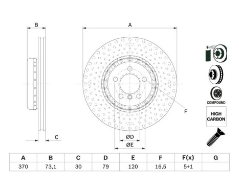 Disque de frein BD2685 Bosch