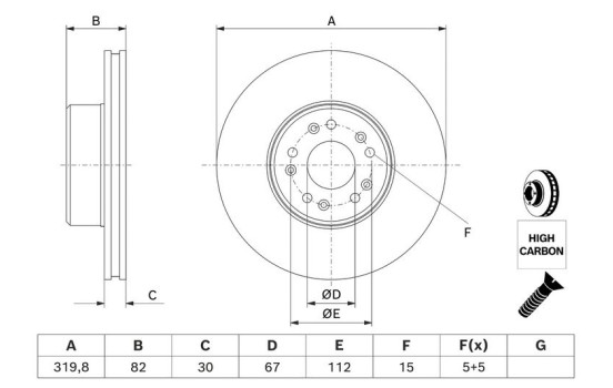 Disque de frein BD269 Bosch, Image 5