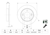 Disque de frein BD2700 Bosch