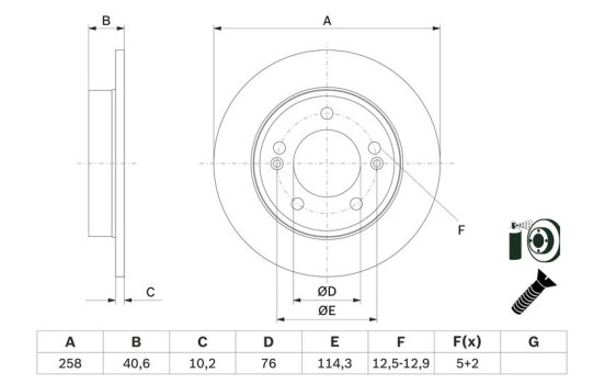 Disque de frein BD2700 Bosch