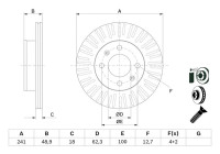 Disque de frein BD2705 Bosch