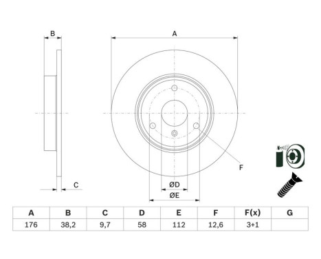 Disque de frein BD2706 Bosch