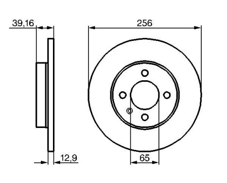 Disque de frein BD271 Bosch, Image 5