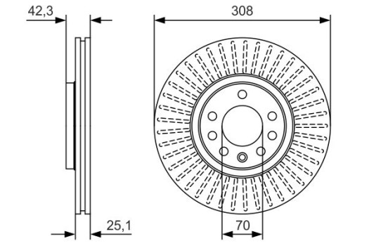 Disque de frein BD2718 Bosch, Image 5