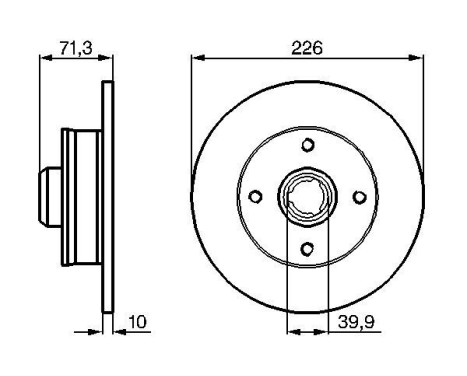 Disque de frein BD273 Bosch, Image 5