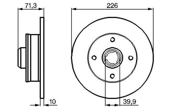 Disque de frein BD273 Bosch, Image 5