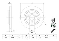 Disque de frein BD2731 Bosch