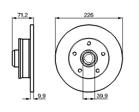 Disque de frein BD274 Bosch, Image 5