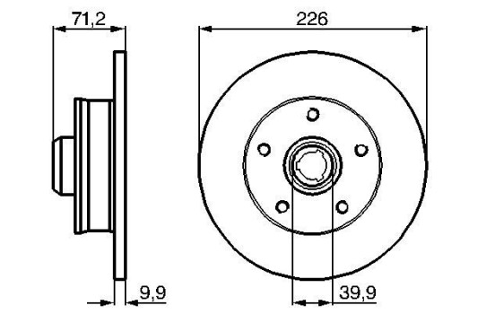 Disque de frein BD274 Bosch, Image 5