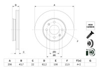 Disque de frein BD2774 Bosch