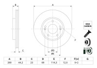 Disque de frein BD2781 Bosch