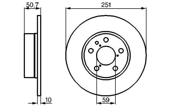 Disque de frein BD281 Bosch, Image 5