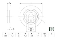Disque de frein BD2828 Bosch