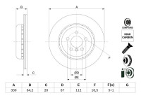 Disque de frein BD2858 Bosch