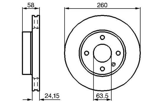 Disque de frein BD286 Bosch