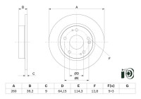 Disque de frein BD2861 Bosch