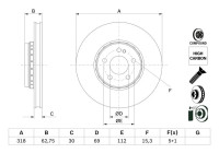 Disque de frein BD2878 Bosch