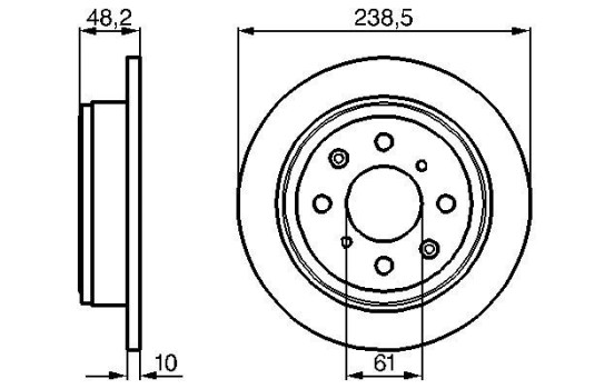 Disque de frein BD290 Bosch
