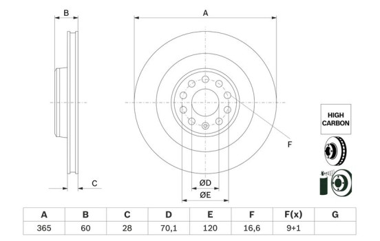 Disque de frein BD2900 Bosch