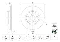 Disque de frein BD2911 Bosch