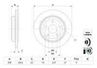 Disque de frein BD2928 Bosch
