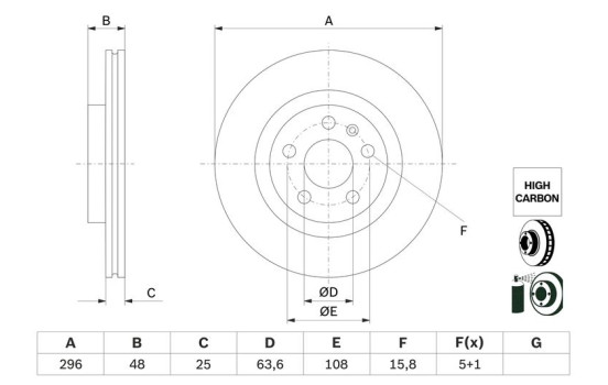 Disque de frein BD2938 Bosch