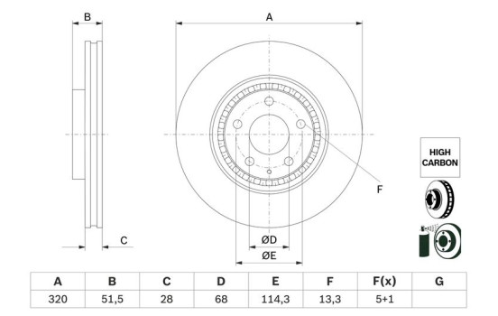 Disque de frein BD2946 Bosch