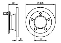 Disque de frein BD297 Bosch
