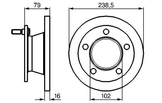 Disque de frein BD297 Bosch
