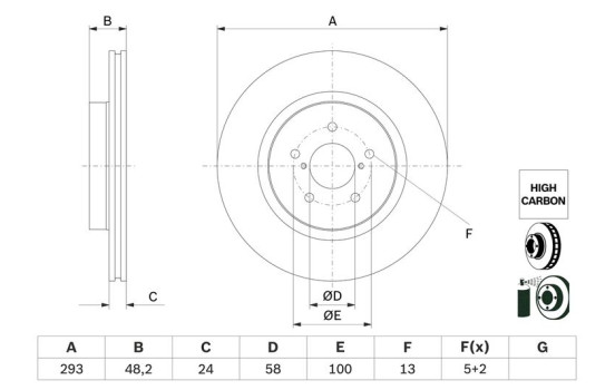 Disque de frein BD2972 Bosch