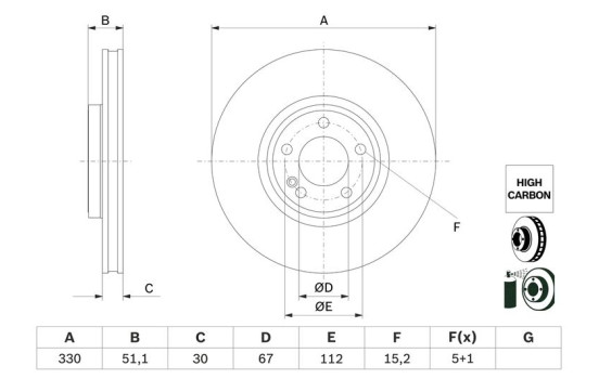 Disque de frein BD2978 Bosch
