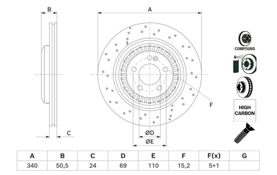 Disque de frein BD2992 Bosch