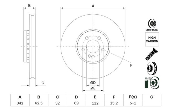 Disque de frein BD2993 Bosch