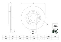 Disque de frein BD3006 Bosch
