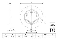 Disque de frein BD3008 Bosch